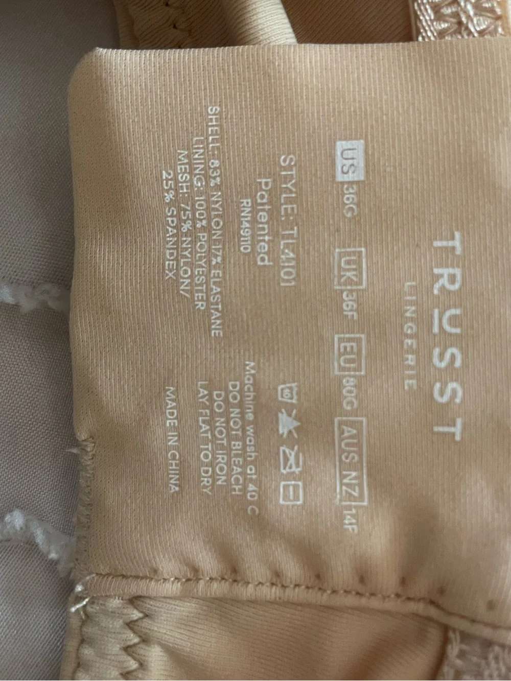 Trusst Light Beige Bra 36G‎